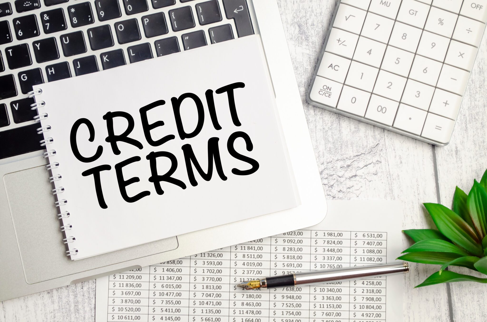 Credit terms through A/R Financing