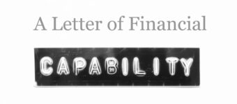 What is a Letter of Comfort or a Letter of Financial Capability?