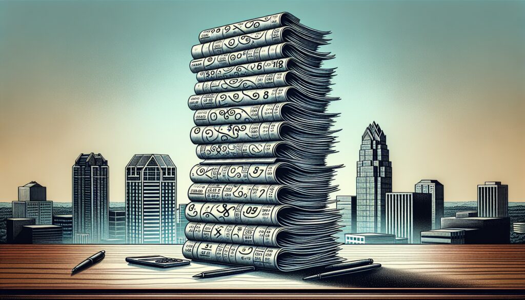 A stack of invoices representing invoice factoring in Raleigh NC