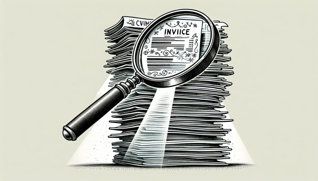 A stack of invoices to be Funded