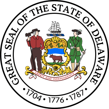 Great Seal of the State of Delaware Logo