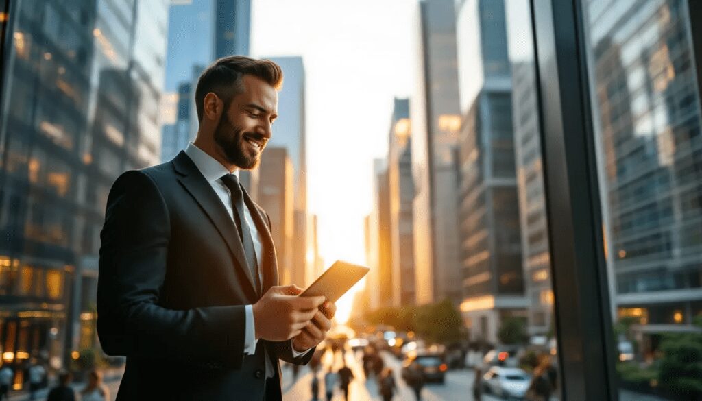 A business professional evaluating potential factoring partners