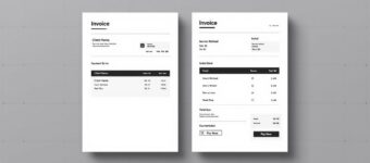 Invoicing without a company using a simple invoice template