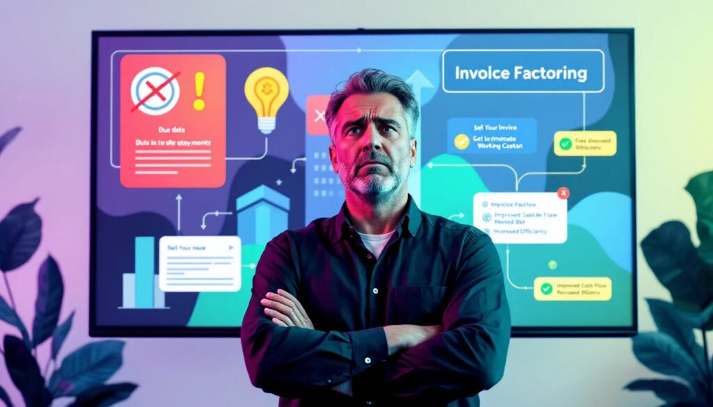 A business owner facing risks in invoice factoring
